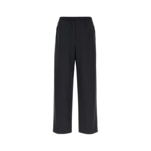 Jil Sander Men Black Tech Fabric Wide-Leg Pant